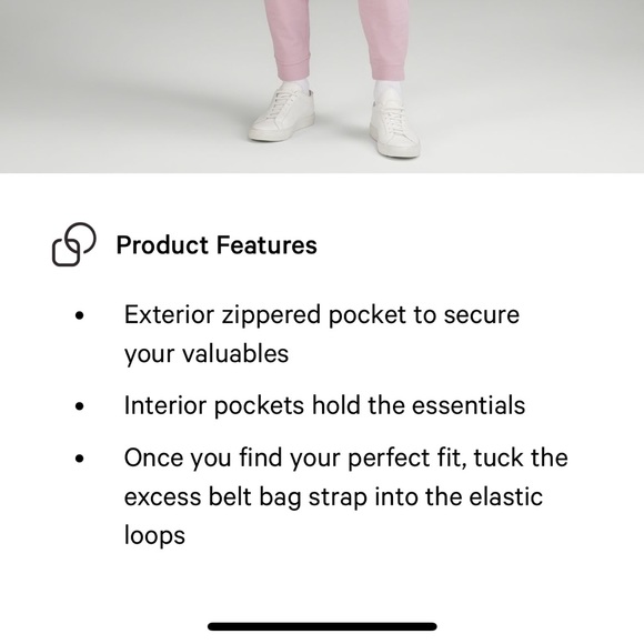 NWT Lululemon Everywhere Belt Bag 1L Silver drop/white in color - Picture 9 of 10